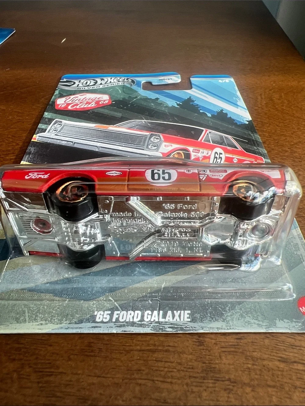 '65 Ford Galaxie Vintage Club 1968 Collectible Hot Wheels Silver Series